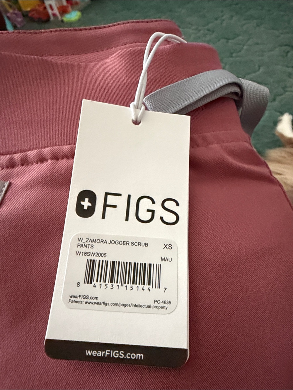 FIGS Mauve Zamora Jogger Scrub Pants